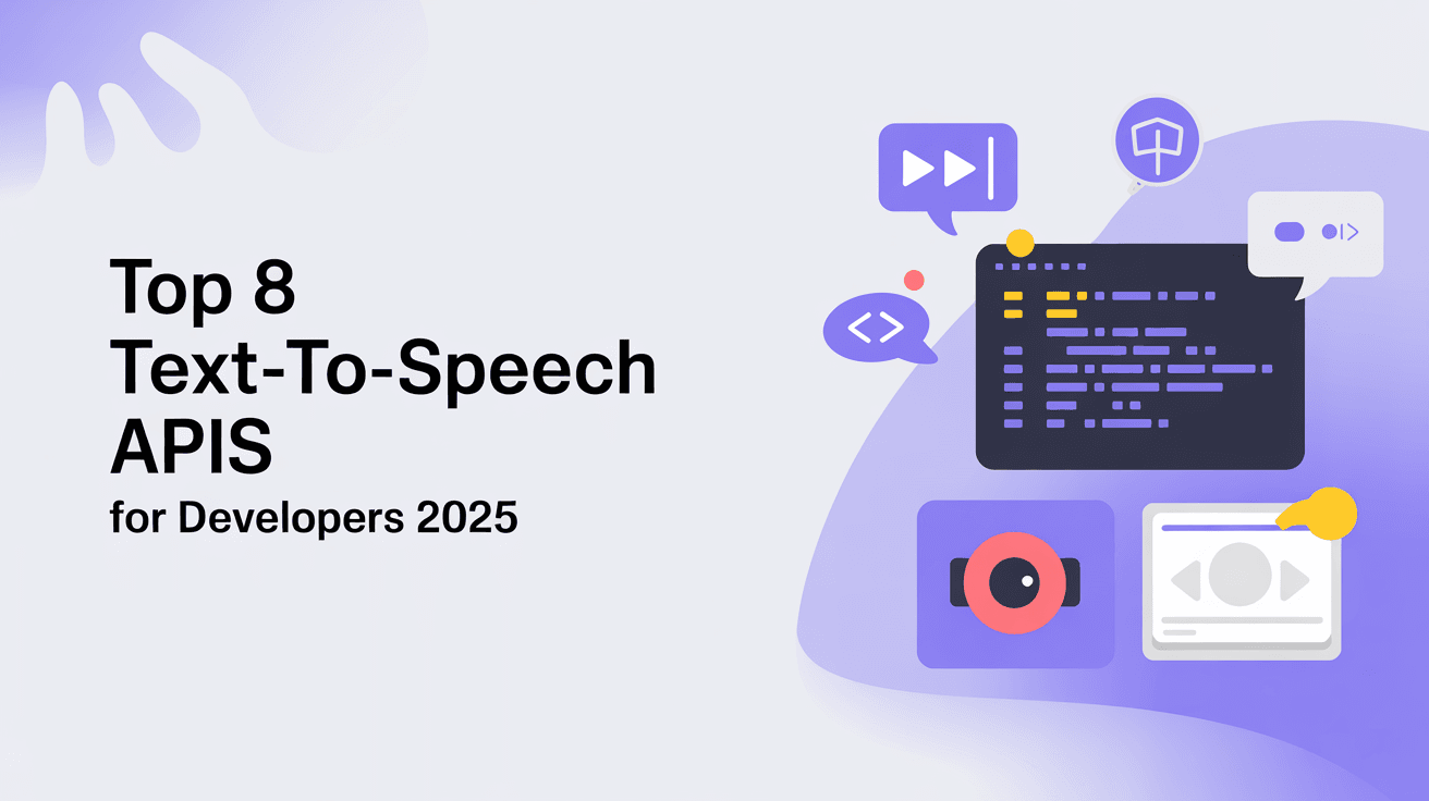 Top 8 Text-to-Speech APIs for Developers in 2025